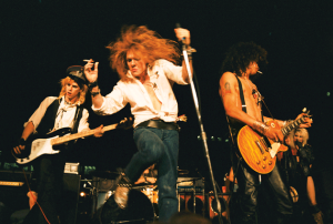 Guns N’ Roses performing at the Los Angeles Street Scene, September 28, 1985 © Marc Canter